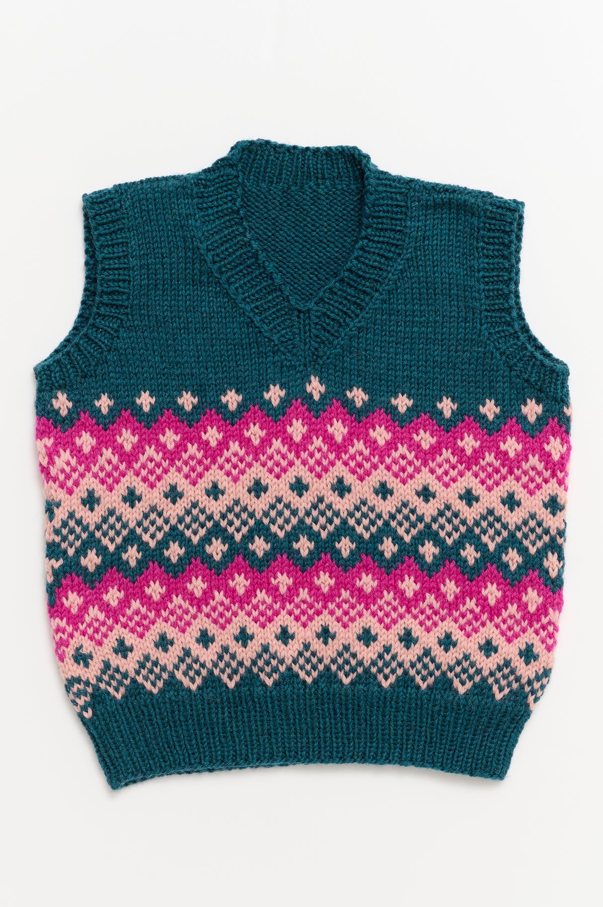 Boy Vest í Fair Isle mynstri