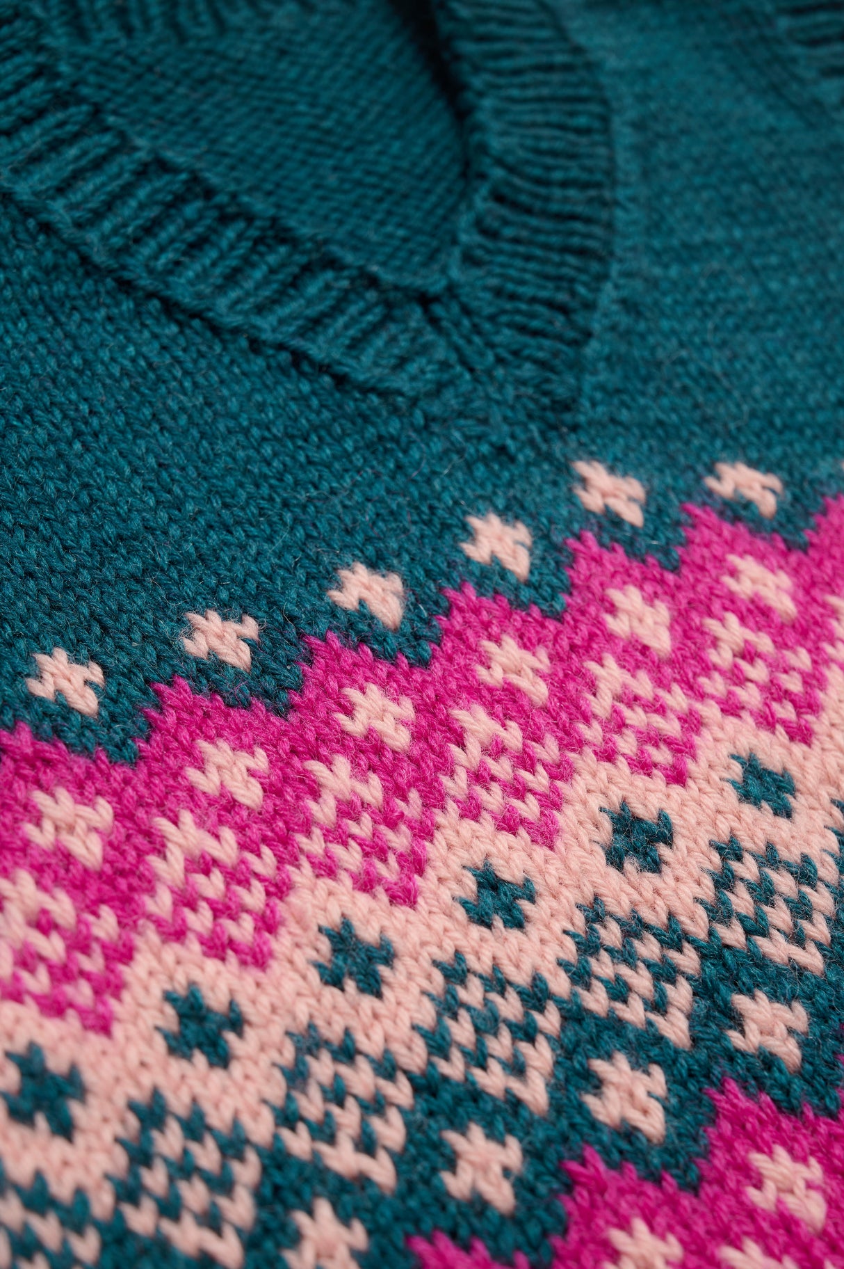 Boy Vest í Fair Isle mynstri