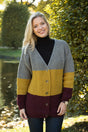 Blokstribet cardigan