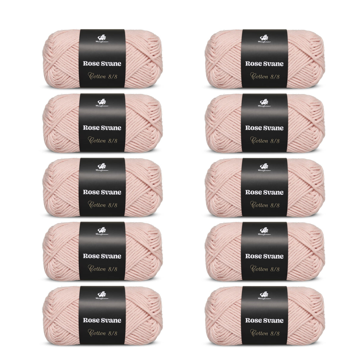 Cotton 8/8 Rose Svane